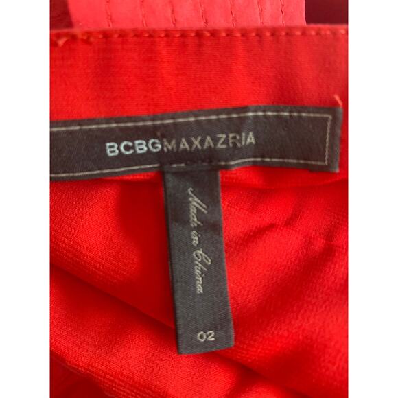 BCBGMAXAZRIA Woven Cotton Ruffle Halter‎ Party Dress Sz 2 - Picture 8 of 14